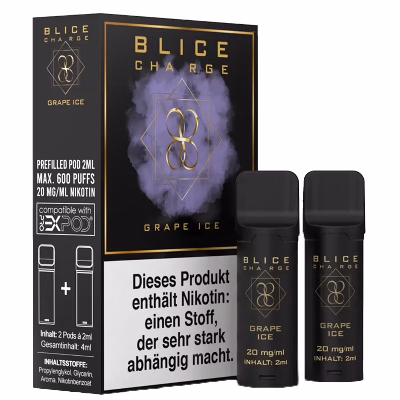 Blice - Prefilled Pod - Grape Ice - 2ml - 2er Pack Blice - Prefilled Pod - Grape Ice - 2ml - 2er Pack