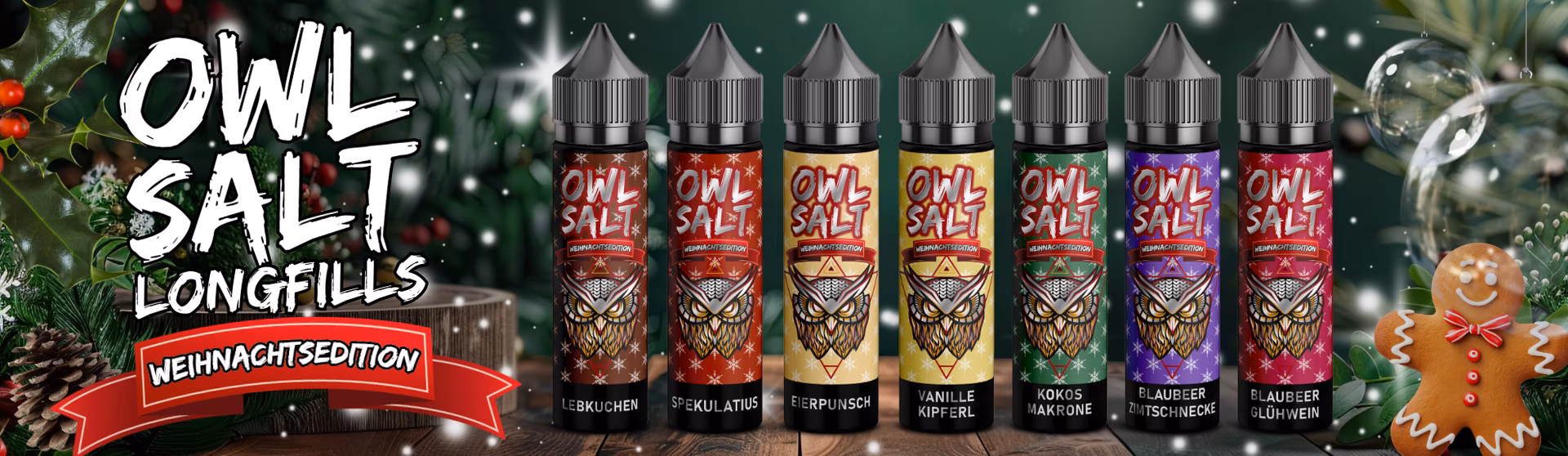 Owl Salt - Longfill Aroma - 10ml - Lebkuchen