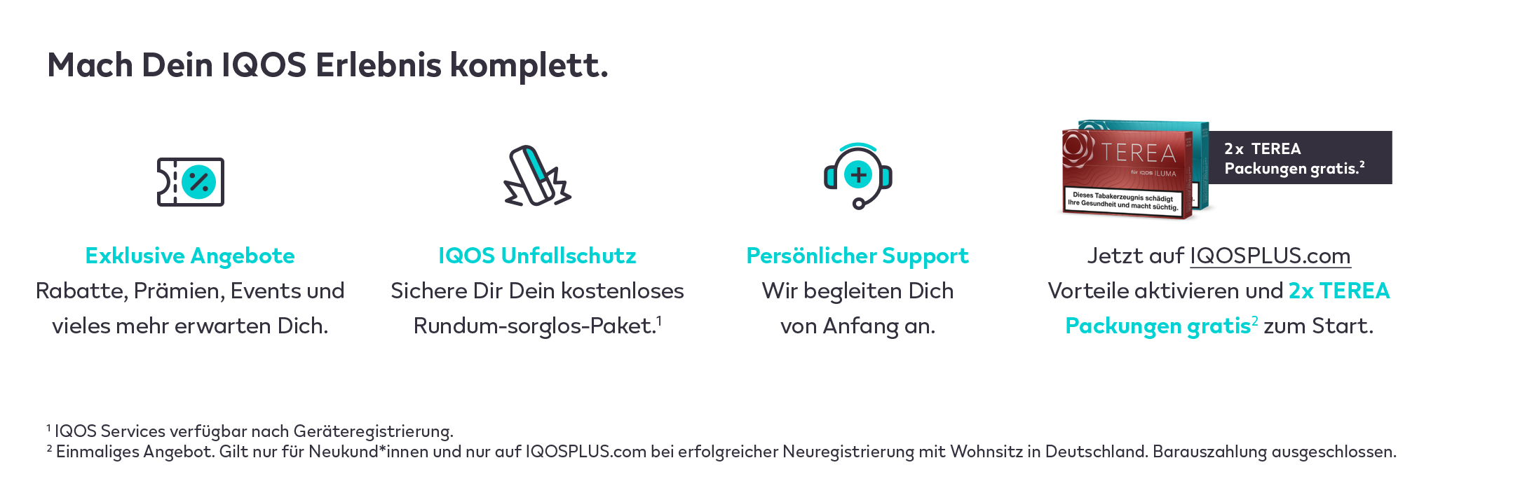 IQOS Registrierungsangebote Vorteile